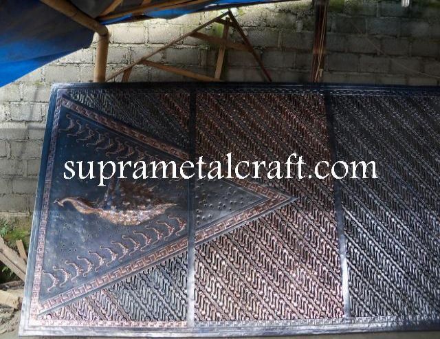 Relief panel batik parang tembaga-82